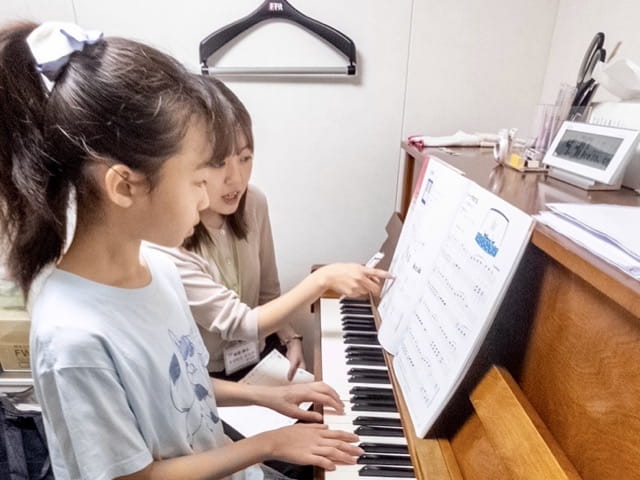 ピアノレッスンの様子